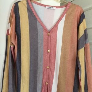 Woman’s button up blouse.